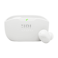JBL Vibe Buds 2 - White - True Wireless Noise Cancelling Earbuds - Hero